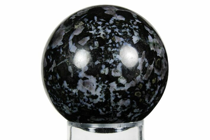 Polished, Indigo Gabbro Sphere - Madagascar #255874